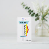 Cartes de visite modernes de chapiteau de la (Debout devant)
