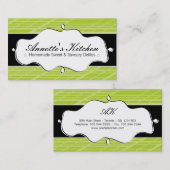 Cartes de visite modernes de chef (Devant / Derrière)