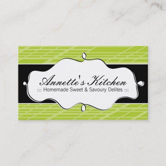 Cartes de visite modernes de chef (Devant)