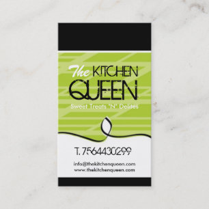 Cartes de visite modernes de chef