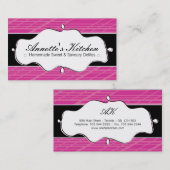 Cartes de visite modernes de chef (Devant / Derrière)