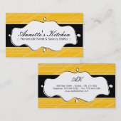 Cartes de visite modernes de chef (Devant / Derrière)