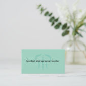 Cartes de visite modernes de chiropracteur (Debout devant)