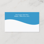 Cartes de visite modernes de chiropractie de (Dos)