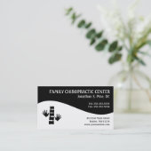Cartes de visite modernes de chiropractie de (Debout devant)
