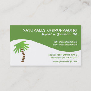 Cartes de visite modernes de chiropractie de