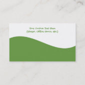 Cartes de visite modernes de chiropractie de (Dos)