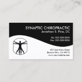 Cartes de visite modernes de chiropractie de (Devant)