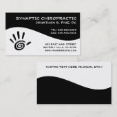 Cartes de visite modernes de chiropractie de (Devant / Derrière)