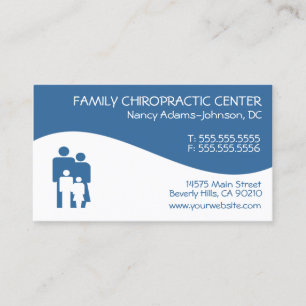 Cartes de visite modernes de chiropractie de