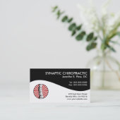 Cartes de visite modernes de chiropractie de (Debout devant)