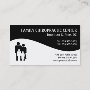 Cartes de visite modernes de chiropractie de