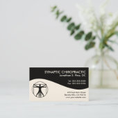 Cartes de visite modernes de chiropractie de (Debout devant)