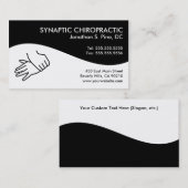 Cartes de visite modernes de chiropractie de (Devant / Derrière)