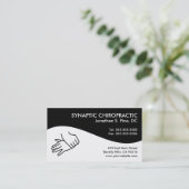 Cartes de visite modernes de chiropractie de (Debout devant)