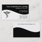 Cartes de visite modernes de chiropractie de (Devant / Derrière)