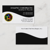 Cartes de visite modernes de chiropractie de (Devant / Derrière)