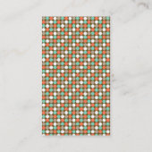 Cartes de visite modernes de coutume de monogramme (Dos)