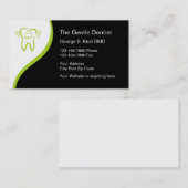 Cartes de visite modernes de dentiste (Devant / Derrière)