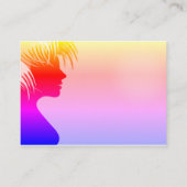 Cartes de visite modernes de design de cheveux (Dos)