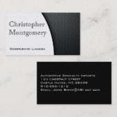 Cartes de visite modernes de fibre de carbone (Devant / Derrière)