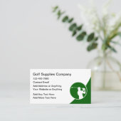 Cartes de visite modernes de golf (Debout devant)