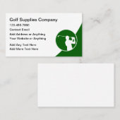 Cartes de visite modernes de golf (Devant / Derrière)