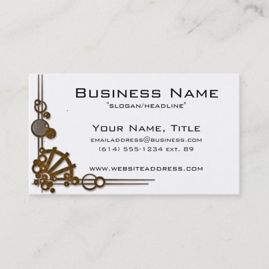 Cartes de visite modernes de la conception (mod) 3 (Devant)