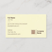 Cartes de visite modernes de la moitié du siècle (Dos)