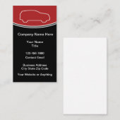 Cartes de visite modernes de l'automobile vertical (Devant / Derrière)