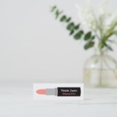 Cartes de visite modernes de maquilleur de rouge à (Debout devant)