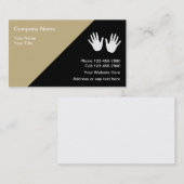 Cartes de visite modernes de massage (Devant / Derrière)