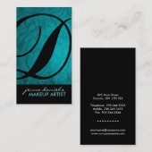 Cartes de visite modernes de monogramme (Devant / Derrière)