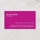 Cartes de visite modernes de monogramme (Dos)