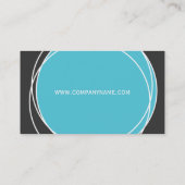 Cartes de visite modernes de monogramme (Dos)