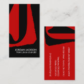 Cartes de visite modernes de monogramme (Devant / Derrière)