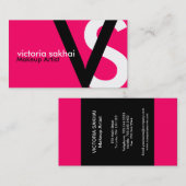 Cartes de visite modernes de monogramme (Devant / Derrière)