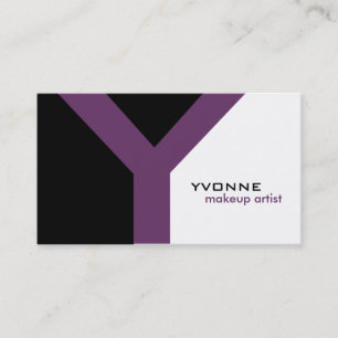 Cartes de visite modernes de monogramme