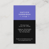 Cartes de visite modernes de monogramme (Dos)