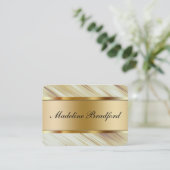 Cartes de visite modernes de monogramme (Debout devant)