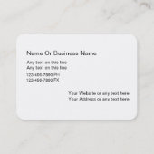 Cartes de visite modernes de monogramme (Dos)