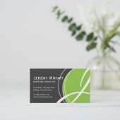 Cartes de visite modernes de monogramme (Debout devant)