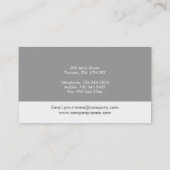 Cartes de visite modernes de monogramme (Dos)