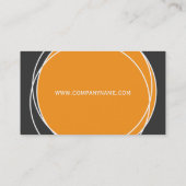 Cartes de visite modernes de monogramme (Dos)