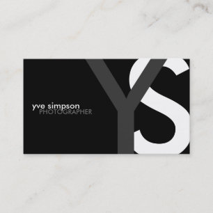 Cartes de visite modernes de monogramme