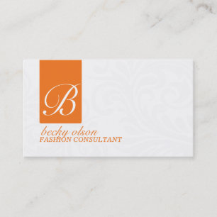 Cartes de visite modernes de monogramme