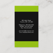 Cartes de visite modernes de monogramme (Dos)