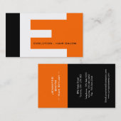 Cartes de visite modernes de monogramme (Devant / Derrière)