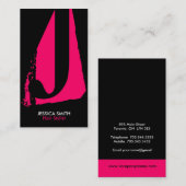 Cartes de visite modernes de monogramme (Devant / Derrière)