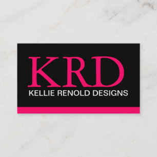 Cartes de visite modernes de monogramme